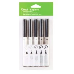 Budget 🔔 Machine De Coupe 5 Stylos Noirs Cricut - Pointes 0,4 à 2 Mm 🤩