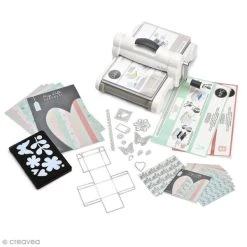 Nouveau 🔥 Sizzix Machine Scrapbooking Big Shot Plus Starter Kit - Machine De Coupe Et Accessoires 😍
