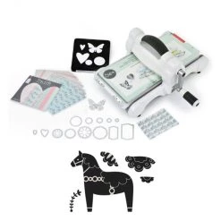 Meilleure vente 🥰 Machine De Coupe Machine De Découpe Big Shot Sizzix + Matrice Cheval 🧨