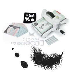 Le moins cher 👏 Machine De Coupe Machine De Découpe Big Shot Sizzix + Matrice Plume De Paon 💯