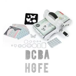 Sortie 🎉 Machine De Coupe Machine De Découpe Big Shot Sizzix + Matrice Alphabet Majuscule 4,8 Cm 🛒
