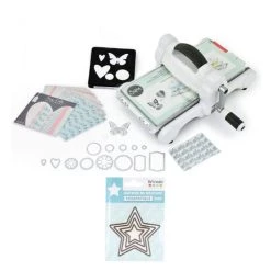 Coupon ❤️ Machine De Coupe Machine De Découpe Big Shot Sizzix + Matrices 4 Petites étoiles à 5 Branches ❤️