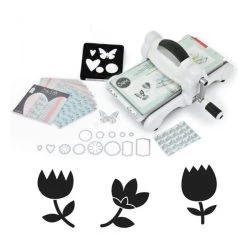Nouveau 🛒 Machine De Coupe Machine De Découpe Big Shot Sizzix + Matrice 3 Fleurs 🎉