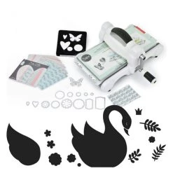 Nouveau ❤️ Machine De Coupe Machine De Découpe Big Shot Sizzix + Matrice Cygne 🥰