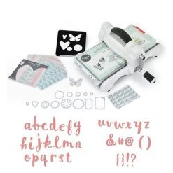 Remise 😍 Machine De Coupe Machine De Découpe Big Shot Sizzix + Matrice Alphabet Minuscule 🤩