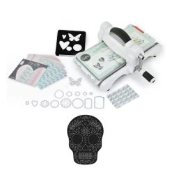 Le moins cher 🧨 Machine De Coupe Machine De Découpe Big Shot Sizzix + Matrice Tête De Mort 🥰