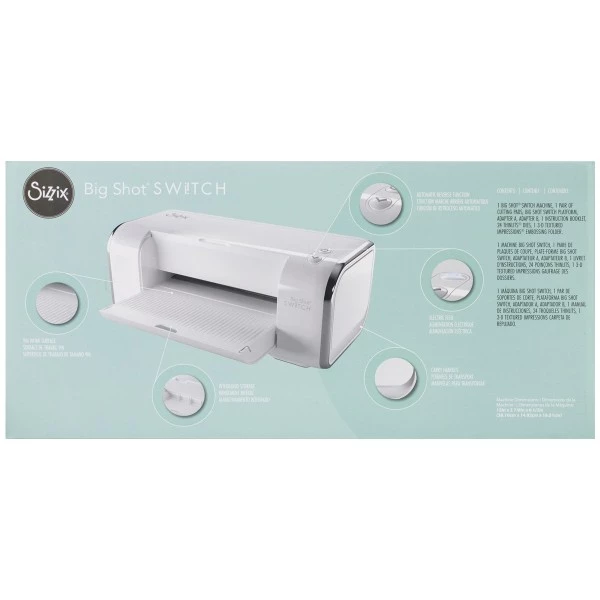 Meilleure vente 🌟 Machine Scrapbooking Big Shot Switch Plus Sizzix & Kit D'initiation - Blanc 👍 5 Meilleure vente 🌟 Machine Scrapbooking Big Shot Switch Plus Sizzix & Kit D'initiation - Blanc 👍 – Image 3